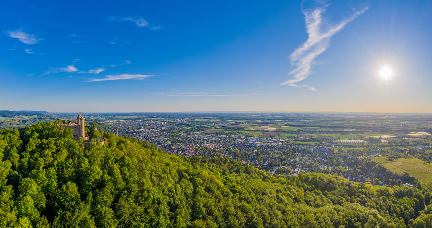 Panoramasicht über Bensheim