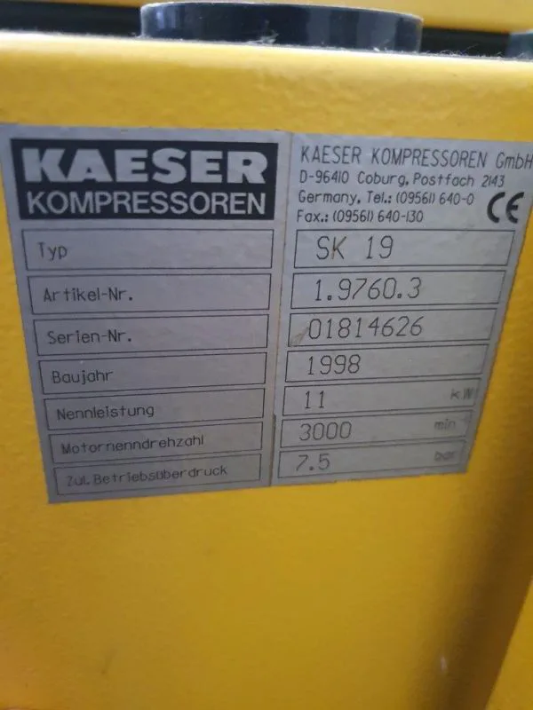 Alternative view of SK 19 + TB 19 + Kessel  KAESER 1998