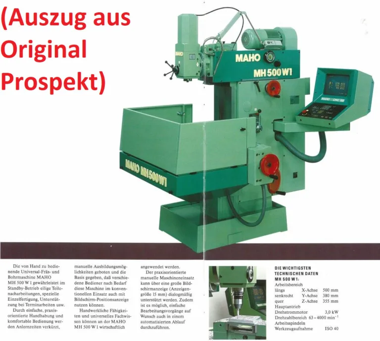 MH 500 W1  MAHO 1991