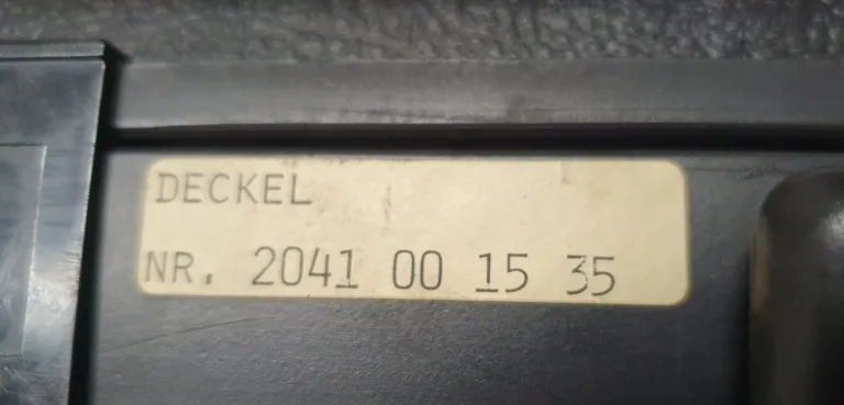 MZM 30 / Deckel Nr. 2041  GRÜN Optik Wetzlar / DECKEL